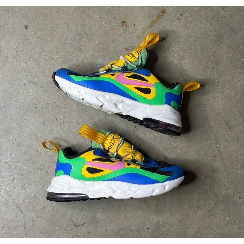Nike Air Max 270 RT React Toddler Kids Size 9C Athletic Sneaker CU4676-001